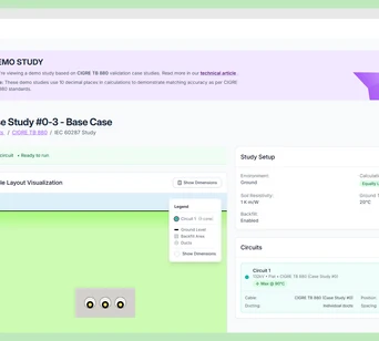 Study configuration interface showing installation setup